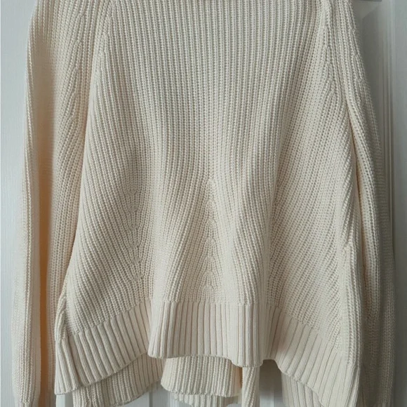 NEW Martha Stewart Collection Cream Top & Cable Knit Sweater Two Piece Set - Picture 8 of 10